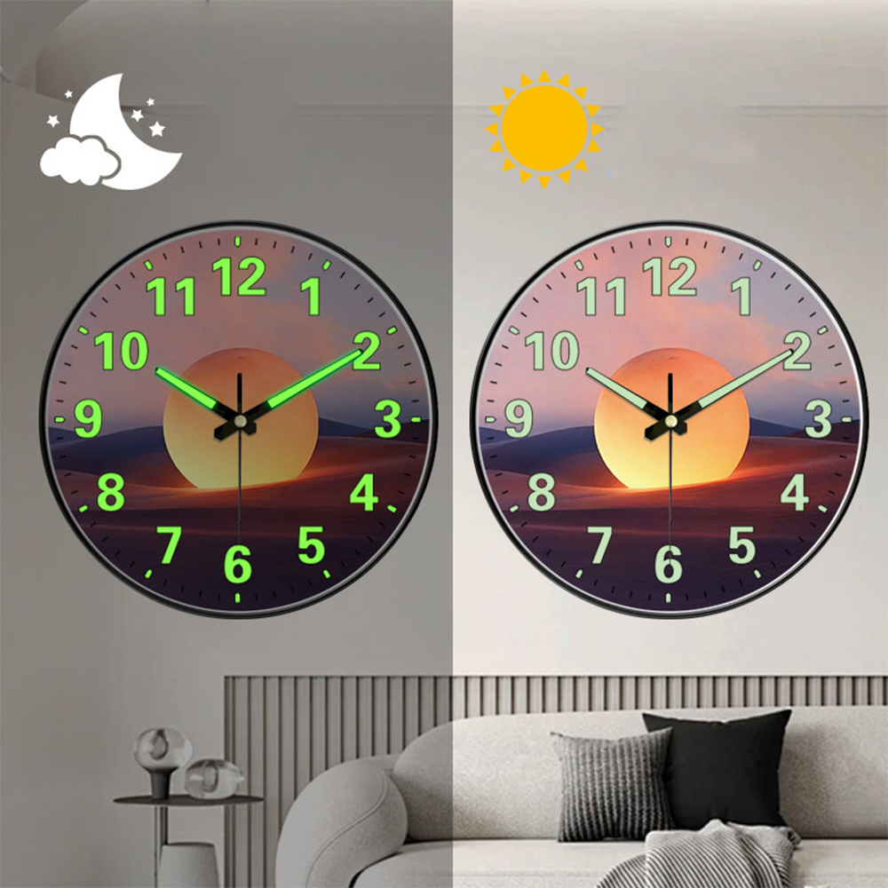 Luxury Lifestyle Dark - 1pc Fashion Luminous Wall Clock Natural