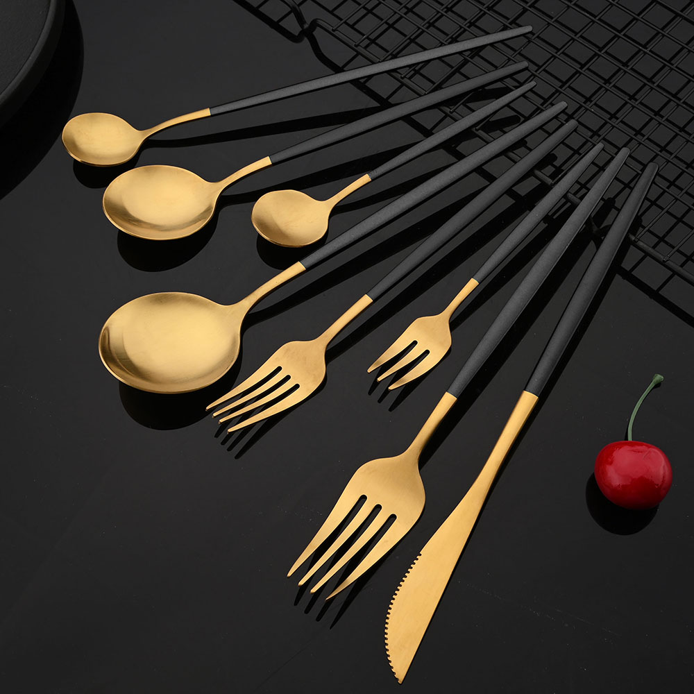 Gold Plated Cutlery - Bộ Đồ Ăn Thép Không Gỉ