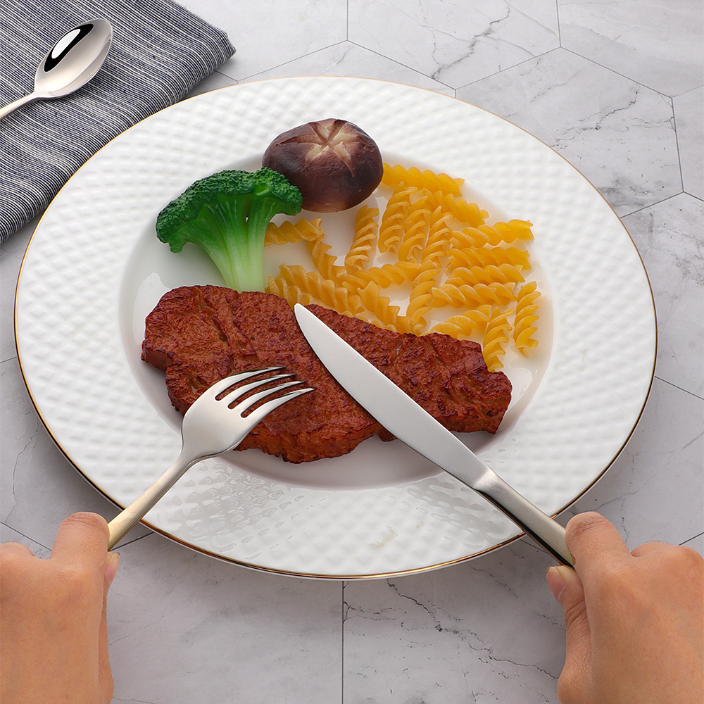 Cầu Vồng Phẳng Bằng Bộ Vàng Da - đánh giá và giá Gold Plated Cutlery