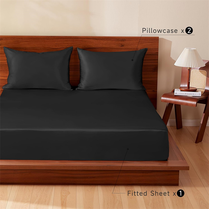 Smooth 3Pcs Set Mulberry Silk  - đánh giá và giá Silk Pillowcase Set