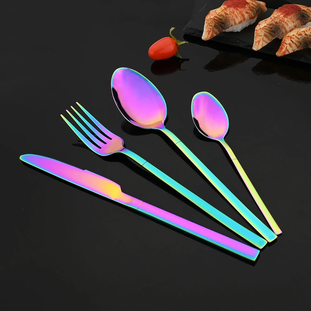 16Pcs Black Gold Cutlery Set S - đánh giá và giá Gold Plated Cutlery