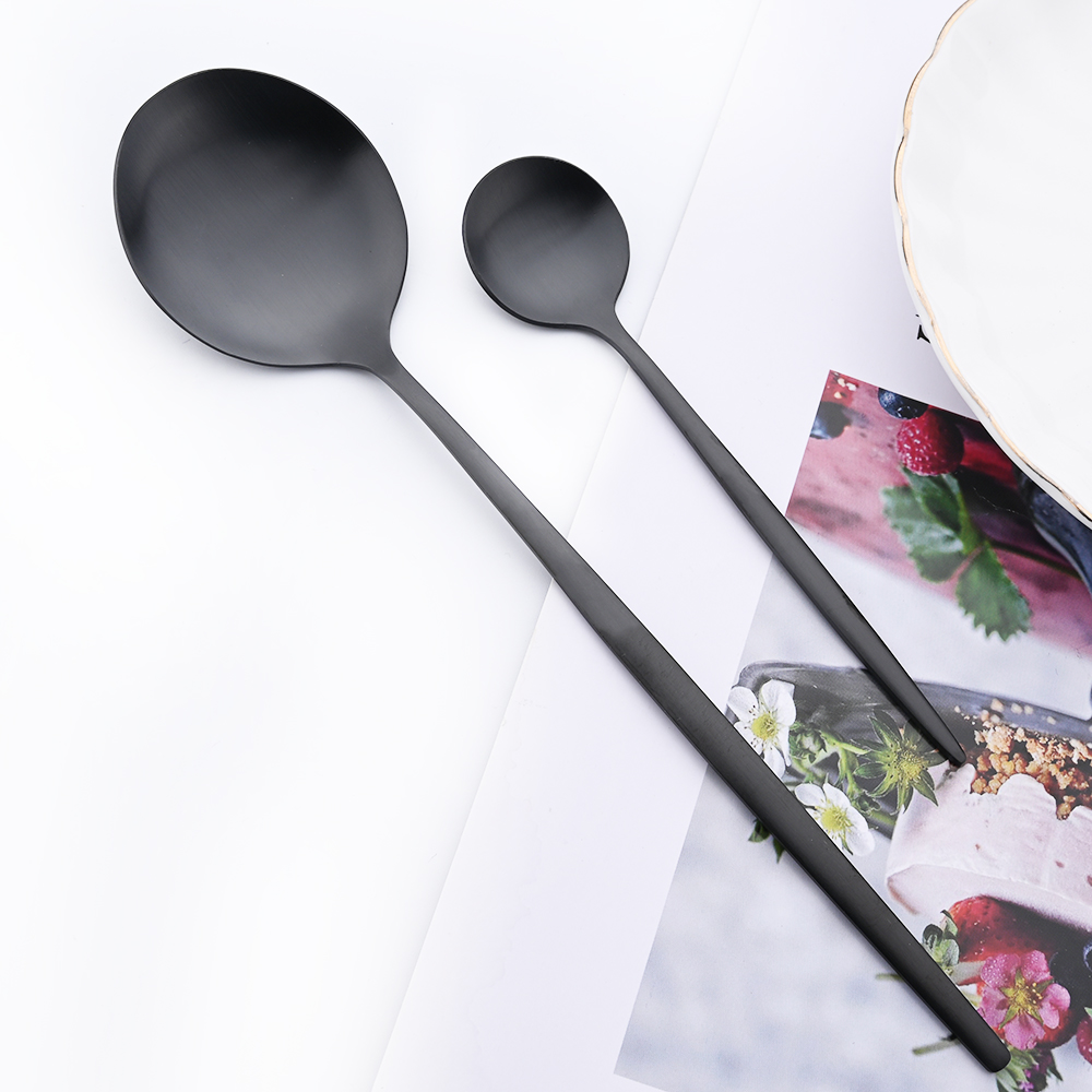 Drmfiy Black Handle Gold Coffe - đánh giá và giá Gold Plated Cutlery