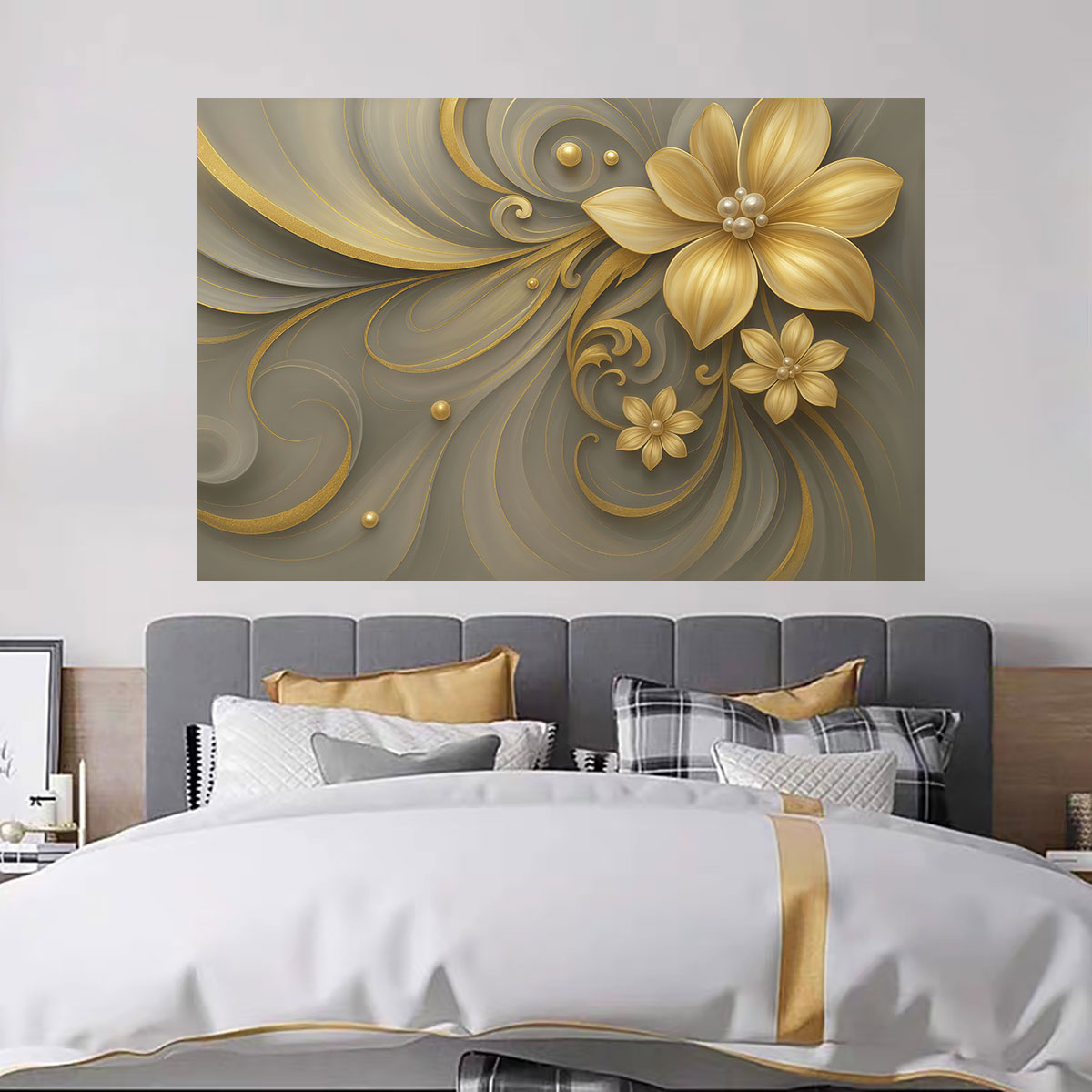 1pc Light Luxury Gold Flower P - đánh giá và giá Luxury Lifestyle Furniture