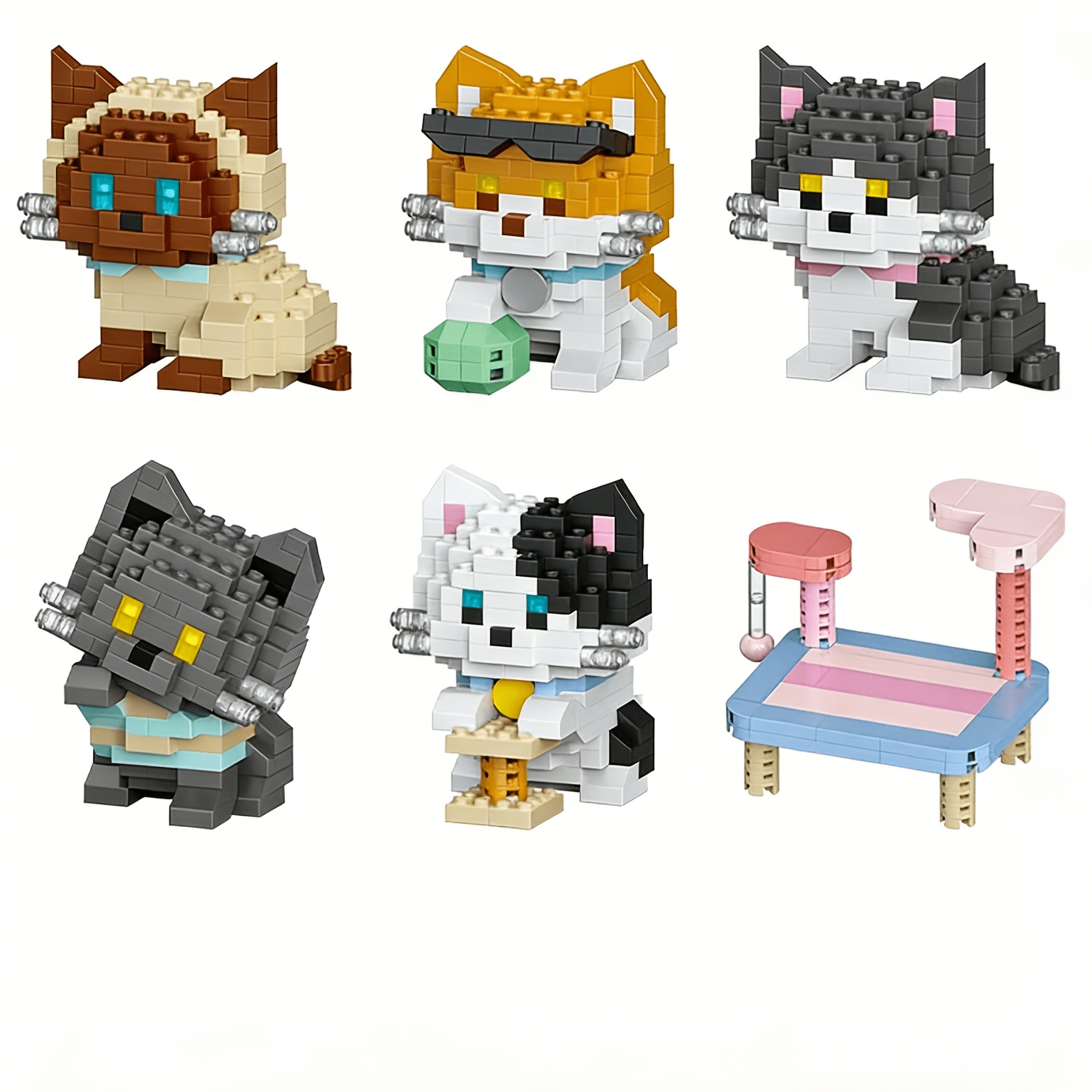 Cat Series Building Blocks Set - đánh giá và giá Luxury Lifestyle Items