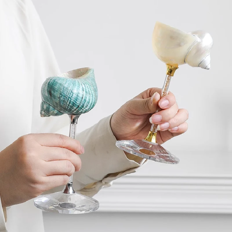 Natural Conch Shell Goblet Cre - đánh giá và giá Luxury Lifestyle Items