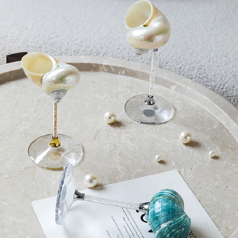 Natural Conch Shell Goblet Cre - đánh giá và giá Luxury Lifestyle Items