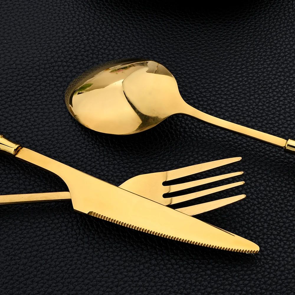 16Pcs Tableware Set Cutlery Se - đánh giá và giá Gold Plated Cutlery