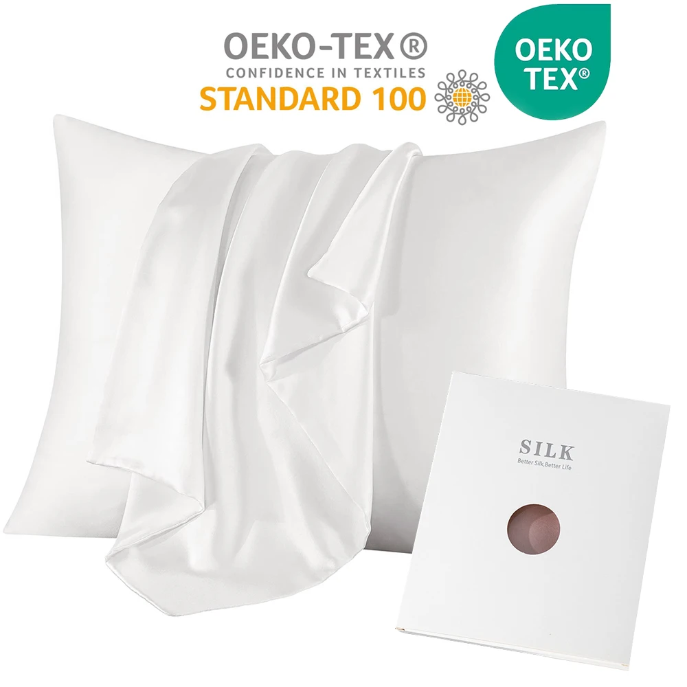6A 30MM 100% Two Sides Pure Re - đánh giá và giá Silk Pillowcase Set