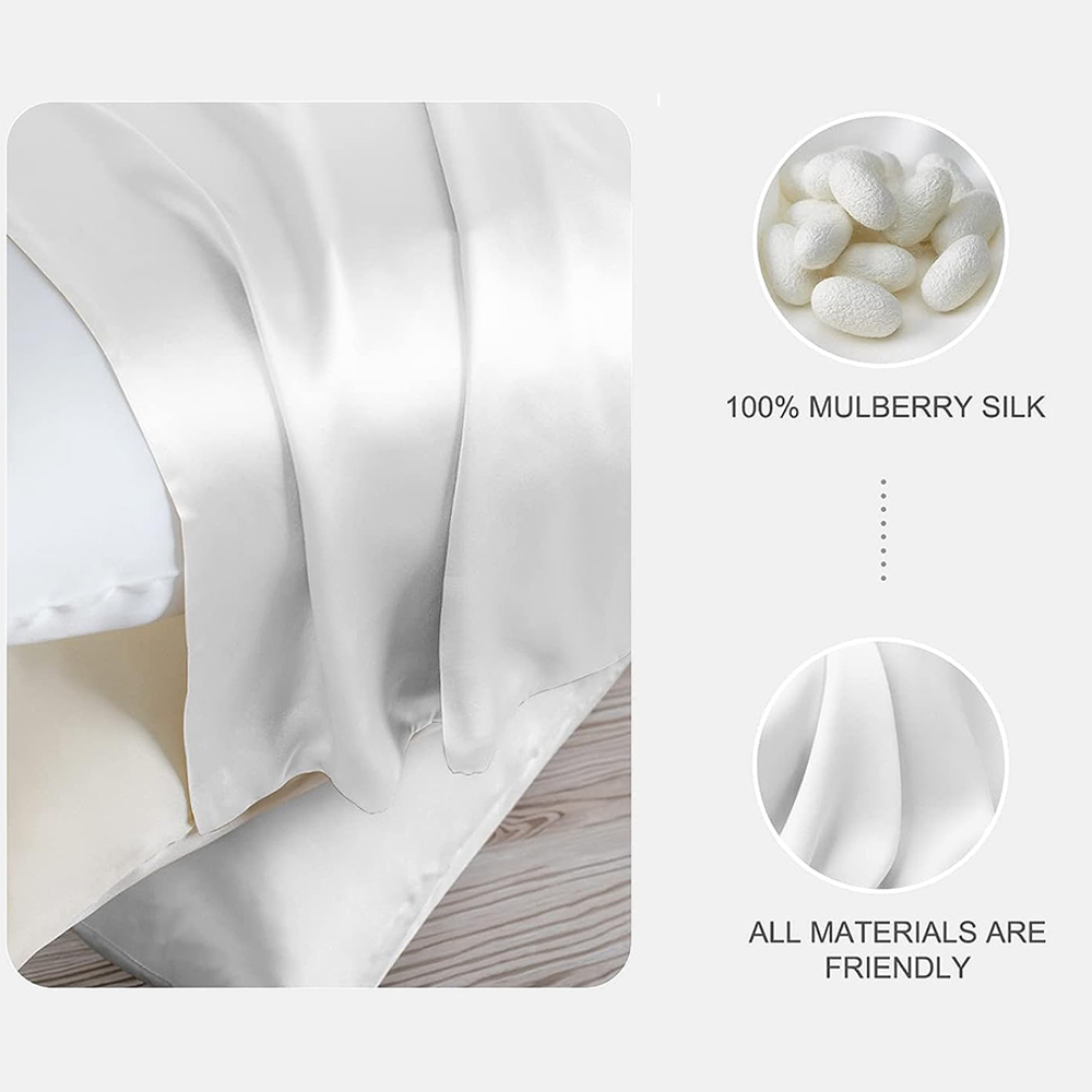6A 30MM 100% Two Sides Pure Re - đánh giá và giá Silk Pillowcase Set