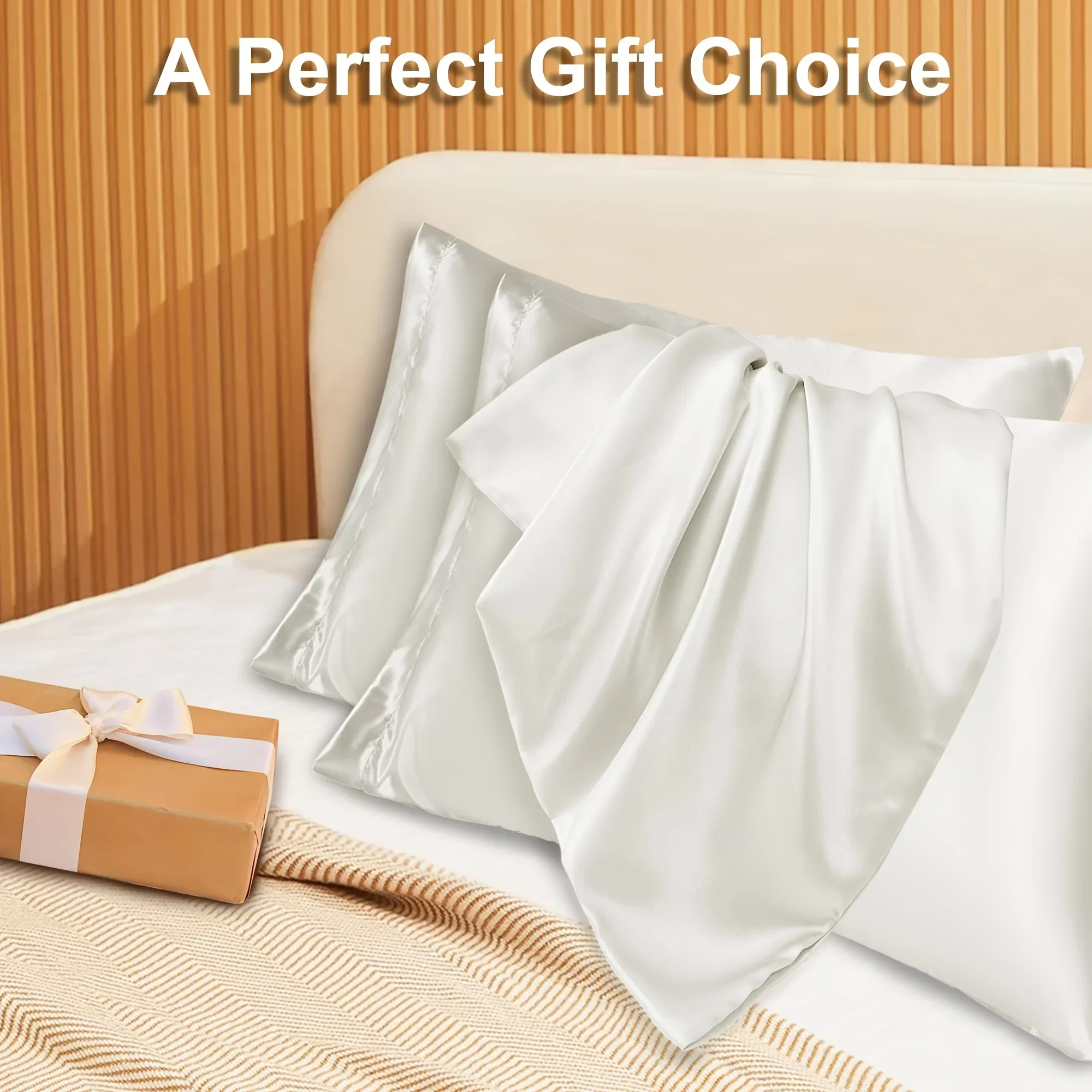 2pcs Luxury Satin Envelope Pil - đánh giá và giá Silk Pillowcase Set