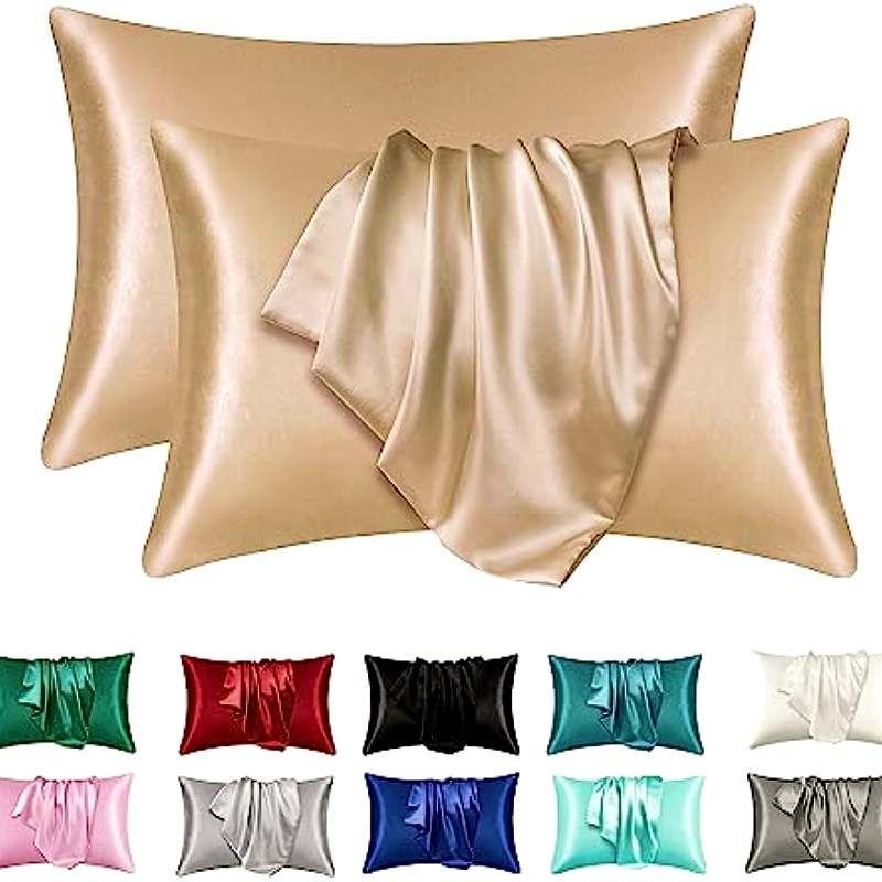 2pcs Satin Silk Pillowcase for - đánh giá và giá Silk Pillowcase Set