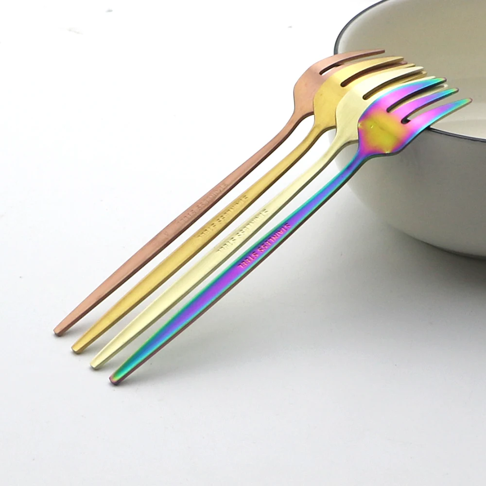 6Pcs Stainless Steel Matte Cak - đánh giá và giá Gold Plated Cutlery