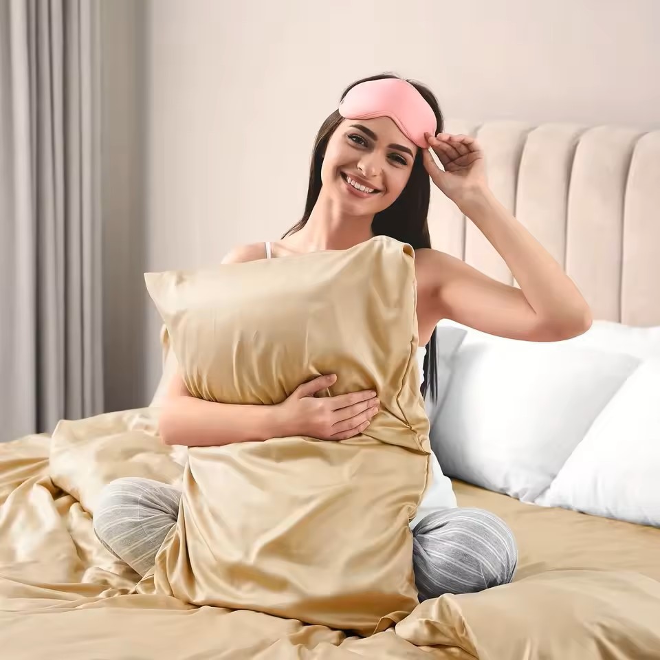 1PC Satin Pillowcase for Hair  - đánh giá và giá Silk Pillowcase Set