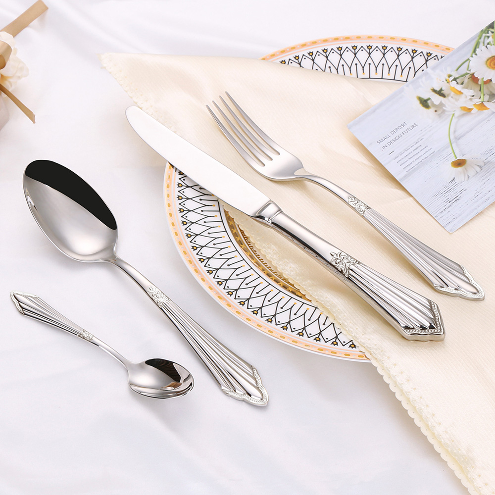 4/8/12/16/20 Miếng Mạ Vàng San - đánh giá và giá Gold Plated Cutlery